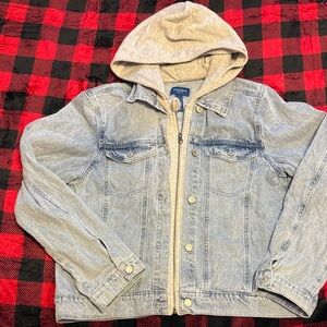 Arizona Denim Jacket with Gray Hood